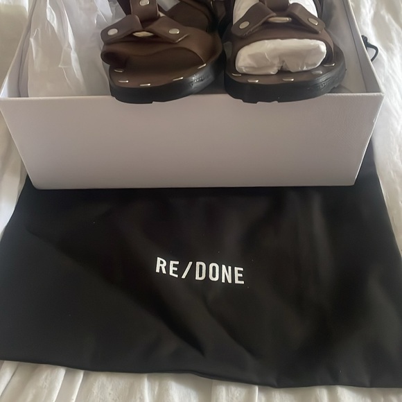 NWT Re/done Sandals brown 36/6 - Picture 2 of 8